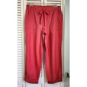 Talbots Pull-on Stretch Waist Pants Coral size 2 Workleisure Comfort NWT $79.50